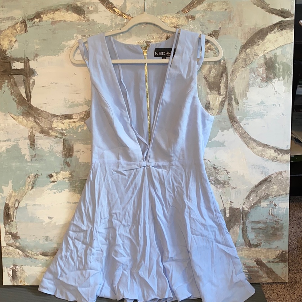 Revolve NBD blue mini dress